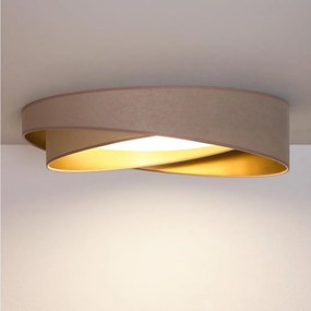 BRILAGI- Plafonieră LED VELVET TWIST LED/24W/230V 4000K Ø 55 cm bej/auriu