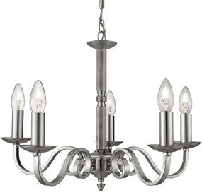 Lustra clasica suspendata design traditional Richmond 5L argintiu 1505-5SS SRT