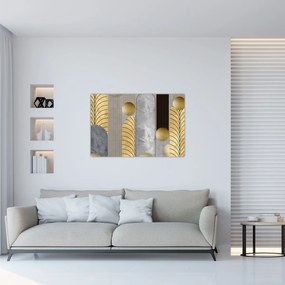 Tablou - Decorațiuni de aur (90x60 cm)