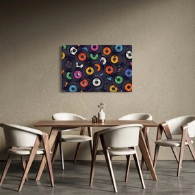 Tablou - plăci de gramofon (90x60 cm)