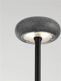 Corp iluminat exterior decorativ cu tarus CAMI H-80cm, ciment negru