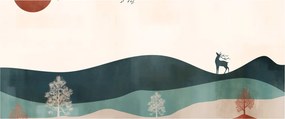 Tablou - Peisaj ilustrat (120x50 cm)