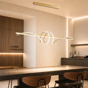 BRILAGI - Lustru LED dimabil pe cablu SIGNATURE LED/50W/230V 120 cm auriu + telecomandă