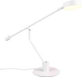 Veioză alb mat LED cu structură flexibilă (înălțime 64 cm) Manduro – Trio