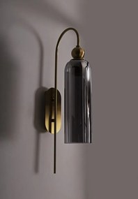 Aplica de perete design modern CAMPANILA, fumuriu