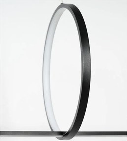 Lustra moderna neagra LED PELLE 3-STEP DIMM