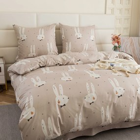 Lenjerie de pat din microfibra WHITE RABBIT, bej Dimensiune lenjerie de pat: 70 x 90 cm | 140 x 220 cm
