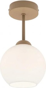 BRILAGI - plafonieră LED aplicată RETRO GLASS 1xE27/60W/230V Ø 15 cm bej/alb