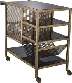 Gheridon, Masuta cu roti design LUX Sterling