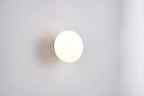 Aplică de perete albă LED din sticlă cu USB ø 15,5 cm Earl – Reality