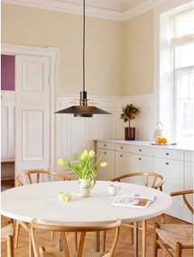 Halo Design 744503 - Pendul pe cablu RIVOLI 1xE27/40W/230V Ø 50 cm, negru/cupru