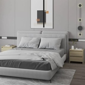 809852 vidaXL Noptiere, 2 buc., stejar sonoma, 45x34,5x44,5 cm, PAL