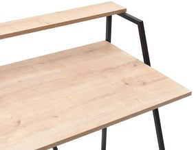 Masă de scris Nidupe 4 (stejar zafir + negru) . 1094946