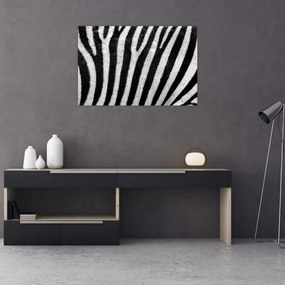 Tablou cu piele de zebră (90x60 cm)