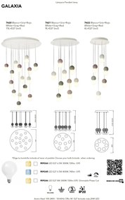 Lustra suspendata design modern decorativ GALAXIA 15L