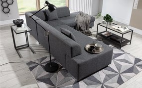 Colțar lemn masiv Extensibil Primo Depozitare 278x217cm Culoare Sawana 05