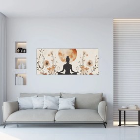 Tablou - Yoga Portocalie (120x50 cm)