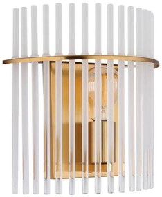 Aplică Globo 15698WM GORLEY 1xE27/60W/230V auriu