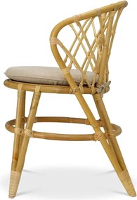 Scaun din ratan natural design LUX Alvaro