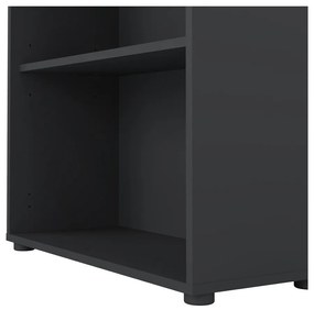 Bibliotecă gri antracit 80x124 cm Sign – Tvilum