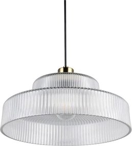 Lustră cu abajur din sticlă ø 35 cm Abella – Reality