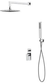 Set de duș cu baterie ascunsă Cersanit S952-012 MILLE crom lucios