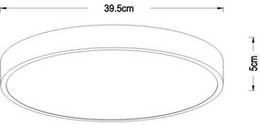 Plafonieră LED dimabilă Lucide 79185/40/02 UNAR LED/24W/230V d. 39,5 cm auriu