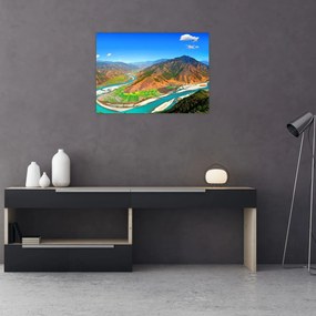 Tablou pe sticlă - Râul Yangtze (70x50 cm)