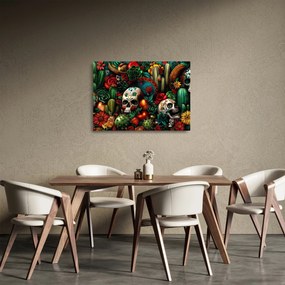 Tablou pe sticlă - Concept mexican (70x50 cm)