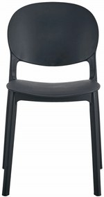 Scaun plastic negru RAWA
