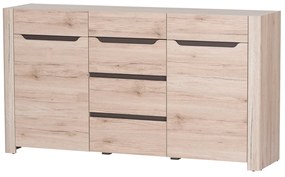 Comodă Dessum 10 (stejar sanremo + maro). 1068130