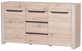Comodă Dessum 10 (stejar sanremo + maro). 1068130