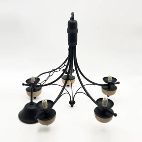 Lustră pe lanț Brilagi COTTAGE 5xG9/40W/230V fag/alb