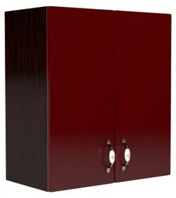 Corp superior 60 cu 2 usi pentru hota telescopica Zebra MDF rosu simplu