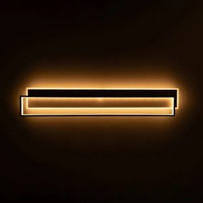 Brilagi - Plafonieră LED dimabilă OUTLINE LED/90W/230V 18x100 cm alb/negru +telecomandă