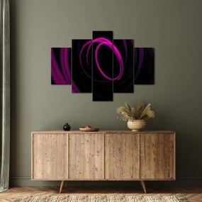 Tablou - linii violete (150x105 cm)