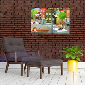Tablou - Orășelul copiilor (90x60 cm)