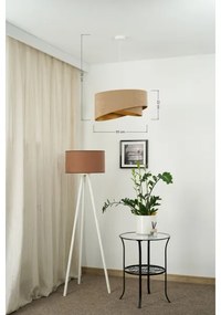 Lustră LED pe cablu Brilagi LYRA 1xE27/15W/230V maro/auriu