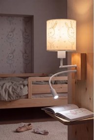 Brilagi - Lampă LED flexibilă BOBO WOOD 1xE27/25W/230V + LED/3W stejar/alb/iepurași