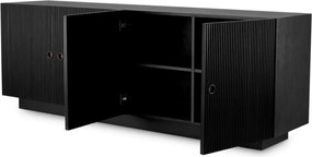 Comoda design LUX, Furnir de stejar gri carbune, Dimitrios