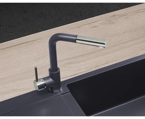 Concept BDG4527DG - Baterie pentru chiuvetă cu pulverizator extractibil, 26,9 cm, granit/gri închis