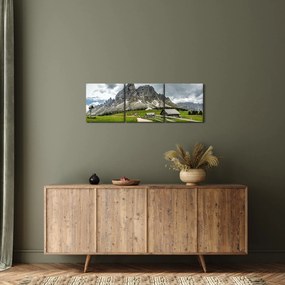 Tablou - În munții austrieci (cu ceas) (90x30 cm)