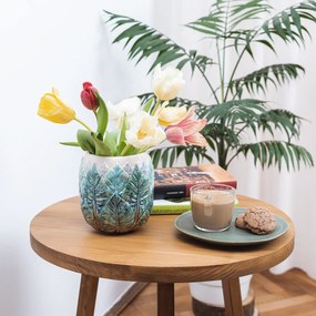 Vaza pentru flori realizata manual din ceramica