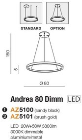 Lustra LED suspendata design modern ANDREA 80 3000K DIMM GO