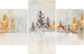 Tablou - Pădure în acuarelă (90x60 cm)