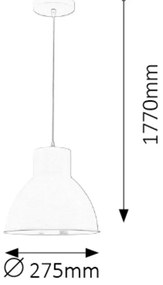 Pendul design industrial metalic argintiu DEREK 2579 RX
