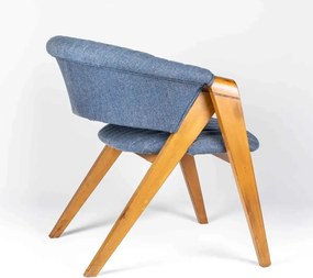 Scaun living tapitat,fag,Seria Special AST-650,Homs,60012,albastru