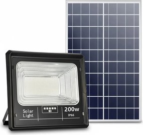Proiector Solar 200w IP 66 cu panou solar