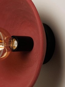 Aplica de perete, rosie, din ceramica, Bossanova
