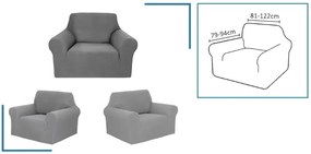 Husa elastica pentru fotoliu AVERO Culoare: Maro